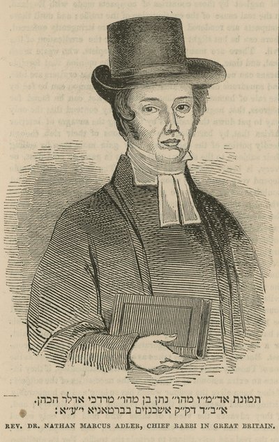 Reverend Dr Nathan Marcus Adler, Chief Rabbi in Great Britain by English School