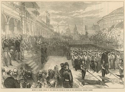 Review of Drilled Schools by the Prince and Princess of Wales at the Horticultural Society