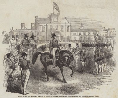 Review of the Honourable Artillery Company, by His Royal Highness Prince Albert, Captain-General and Colonel by English School