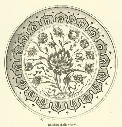 Rhodian Shallow Bowl by English School