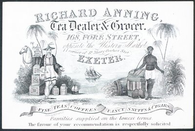 Richard Anning, Tea Dealer and Grocer, Trade Card by English School