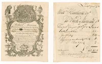 Richard Morrison, Jeweller and Goldsmith, Trade Card by English School