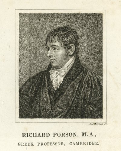 Richard Porson, Greek Professor, Cambridge by English School