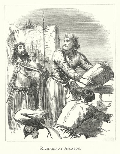 Richard at Ascalon by English School