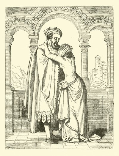 Rienzi and His Daughter by English School
