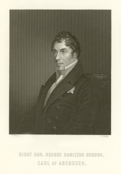 Right Honorable George Hamilton Gordon, Earl of Aberdeen by English School