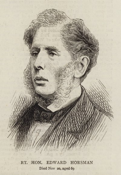 Right Honourable Edward Horsman by English School