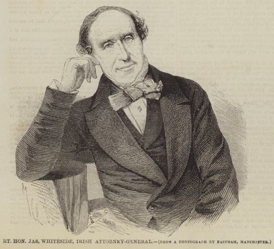 Right Honourable Jas Whiteside, Irish Attorney-General by English School