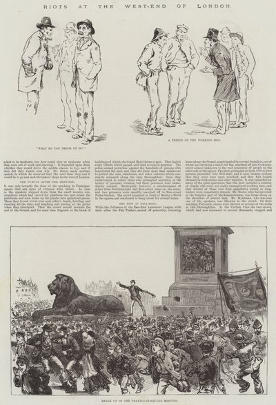 Riots at the West-End of London by English School