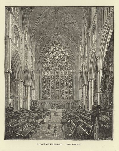 Ripon Cathedral, the Choir by English School