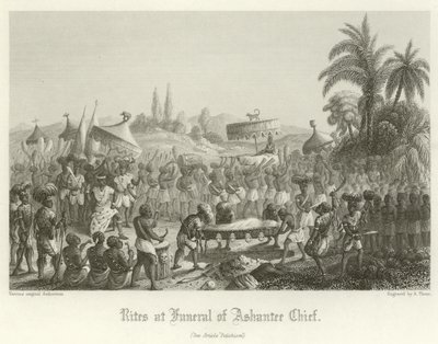 Rites at the Funeral of an Ashanti Chief by English School
