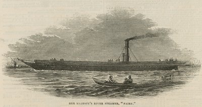 River Steamer Fairy by English School