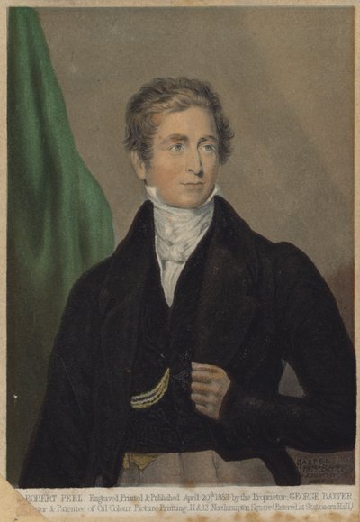 Robert Peel, English Conservative politician and Prime Minister by English School