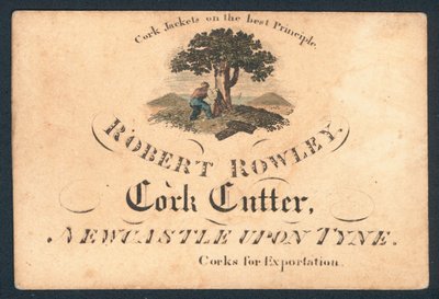 Robert Rowley, cork cutter by English School