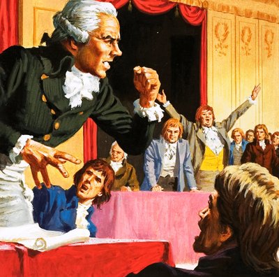 Robespierre Speaking on Behalf of the Starving People of Paris by English School