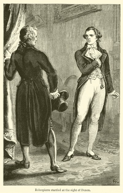 Robespierre Startled at the Sight of Denon by English School