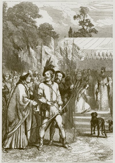Robin Hood and Queen Katherine by English School