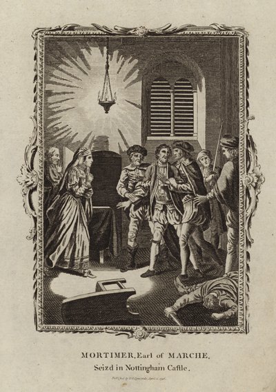 Roger Mortimer seized at Nottingham Castle by English School