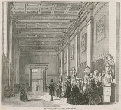 Roman Gallery in the British Museum by English School