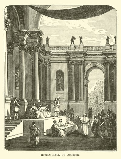 Roman Hall of Justice by English School