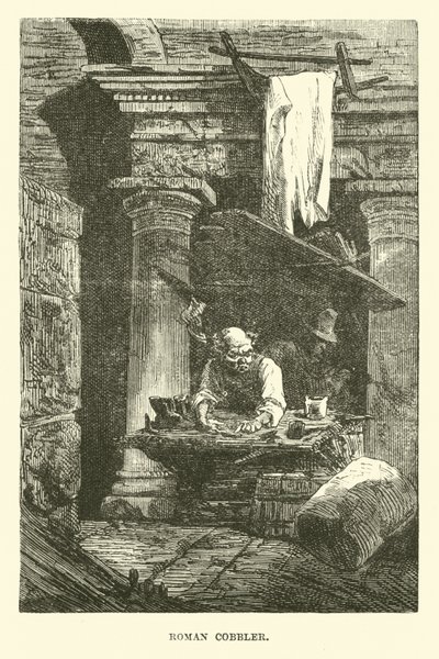Roman cobbler by English School