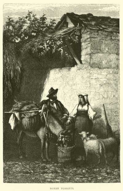 Roman Peasants by English School
