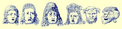 Roman Theatrical Masks (illustration from Cassell