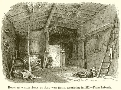 Room in Which Joan of Arc Was Born, as Existing in 1812 by English School
