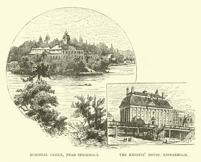 Rosendal Castle, near Stockholm; The Knights House, Riddarholm by English School