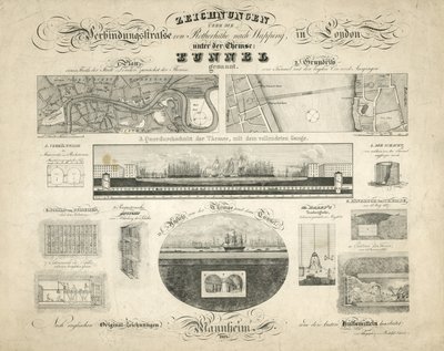 Rotherhithe Wapping Thames Tunnel by English School