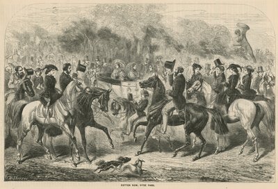 Rotten Row, Hyde Park, London by English School