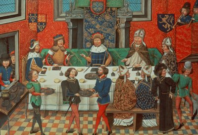 Duke of Lancaster dines with the King of Portugal, from Vol. III 