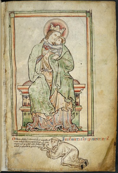 Virgin and Child with artist, illustration from 