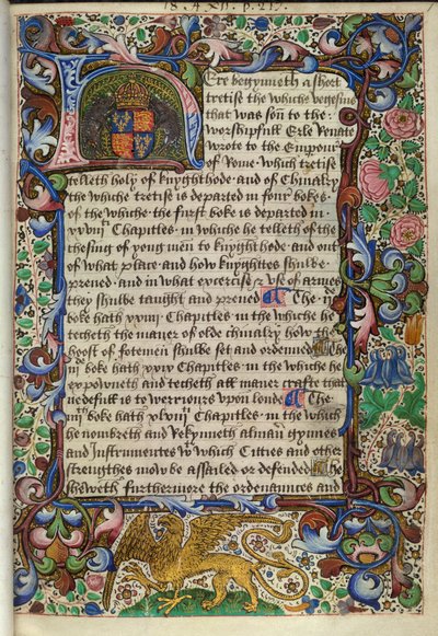 Illuminated initial 
