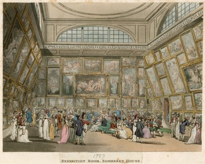 Royal Academy: Exhibition Room, Somerset House, London by English School