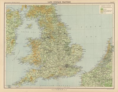Royal Atlas, c 1900: Land Surface Features by English School