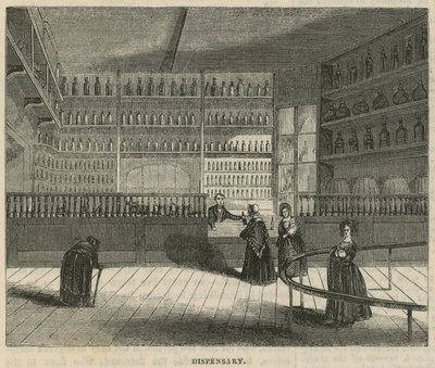 Royal Free Hospital, London: Dispensary by English School
