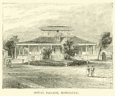 Royal Palace, Honolulu by English School
