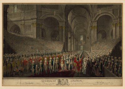 Royal Procession in St Pauls Cathedral on St Georges Day, 1789 by English School