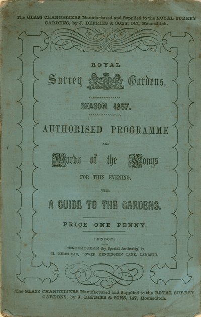 Royal Surrey Gardens by English School