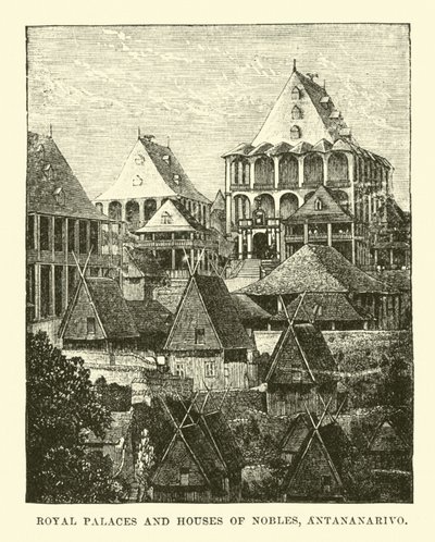 Royal Palaces and Houses of Nobles, Antananarivo by English School