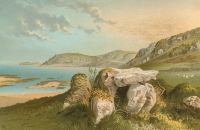 Rozel Bay and Druidical Remains--Jersey by English School