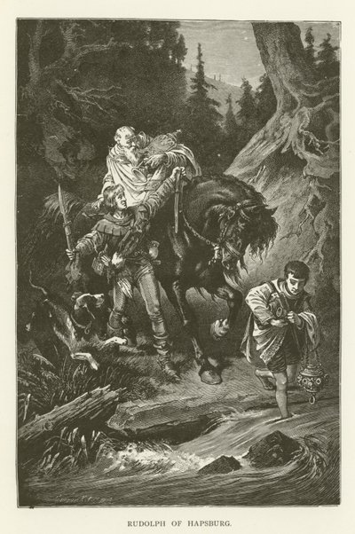 Rudolph of Habsburg by English School