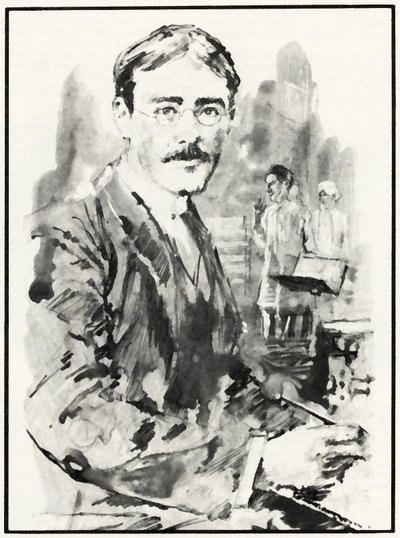 Rudyard Kipling by English School
