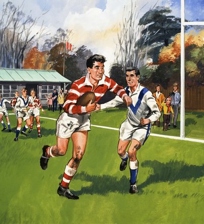 Rugby Players by English School