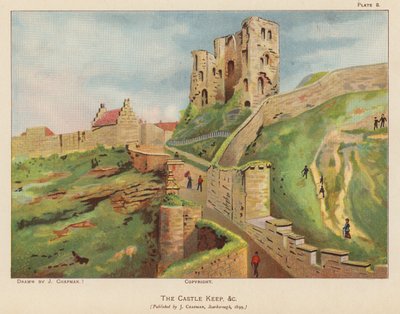 Ruined Keep of Scarborough Castle by English School