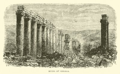 Ruins at Gerasa by English School