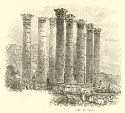 Ruins at Gerasa by English School