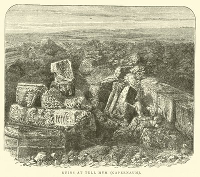 Ruins at Tell Hum, Capernaum by English School
