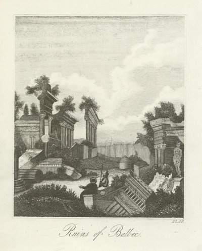 Ruins of Balbec by English School